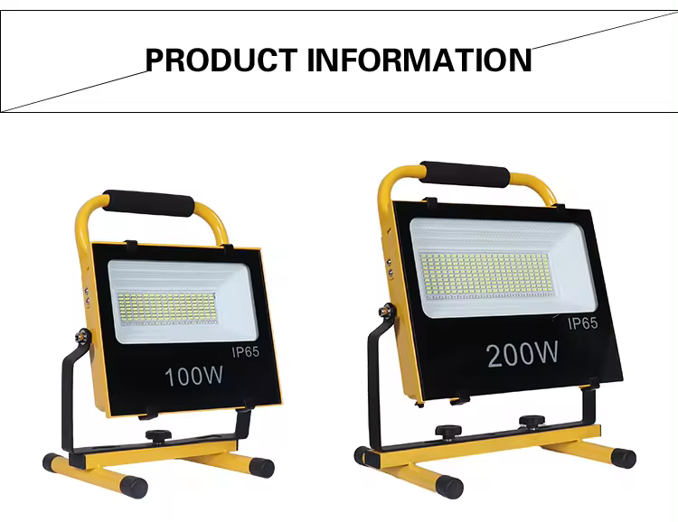 Rechargeable Outdoor Work Light Waterproof High Lumen Security LED PCB Flood light