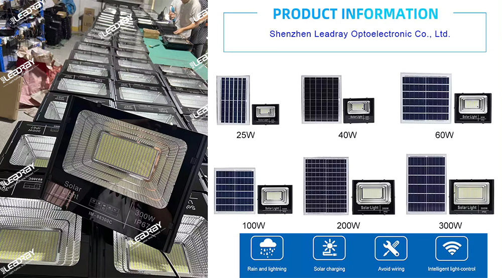 LED solar flood lights