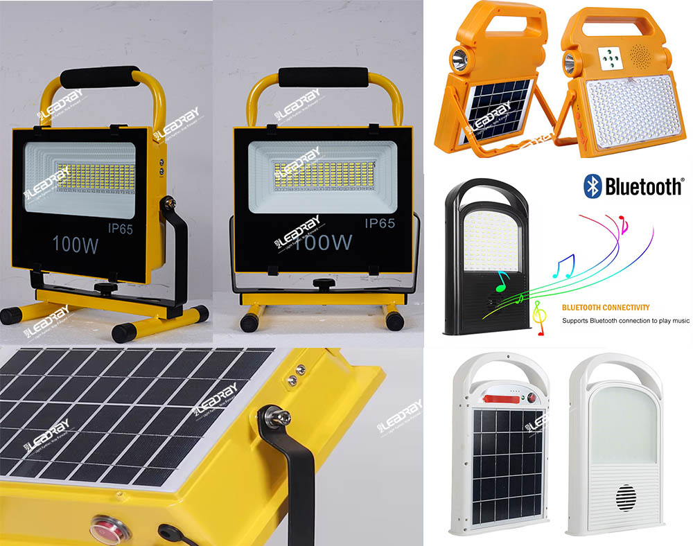 LED solar flood lights