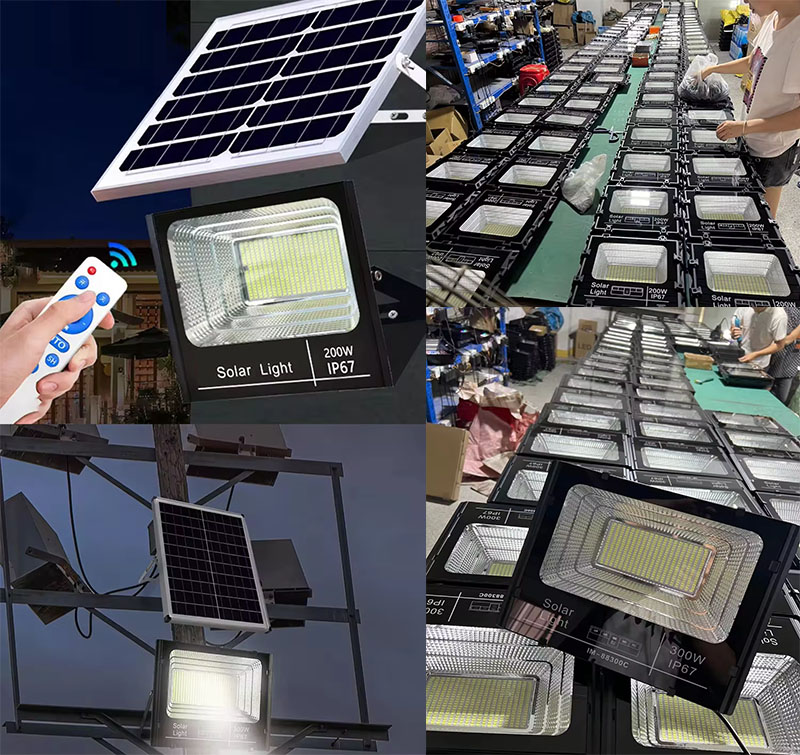 Solar LED Flood Light Solar Customized Integrated Modern Outdoor Use Solar Flood Street Light