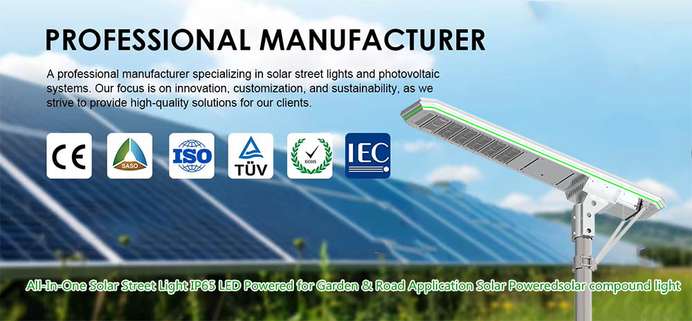 manufacturing and sales of solar LED lighting