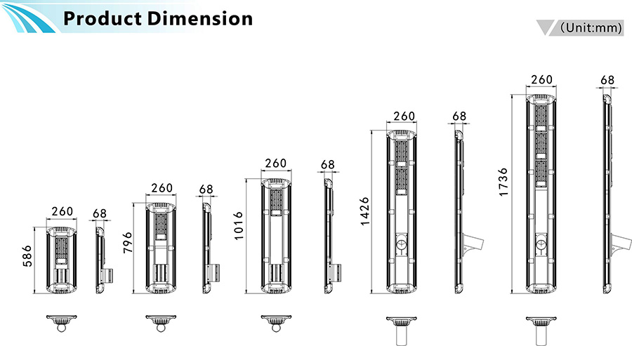 solar street lights outdoor