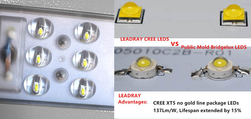 Chip quality of solar street lights