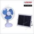 Wholesale Energy Saving Large Capacity Battery 10 Inch Portable Rechargeable Solar Charging With Panel Desk Table Fan