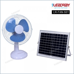 Stand Fans Portable Rechargeable With Led Solar Panel Table Fan