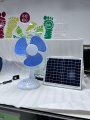 OEM ODM save energy solar fan rechargeable 12000mAh lithium battery 3 speed 15w solar panel dc fan