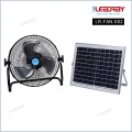 12W Rechargeable standing fan floor solar fan with solar panel Built-in lithium battery and USB solar rechargeable fan