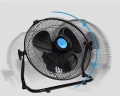 12W Rechargeable standing fan floor solar fan with solar panel Built-in lithium battery and USB solar rechargeable fan