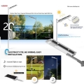 Energy Saving Integrated All In One Led Solar Street Light 20w 30w 40w 60w 80w Remote Control