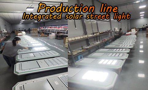 Integrated solar street light Lamp LEADRAY LED Trading Company Hot 100W Battery Power Panel Lights System