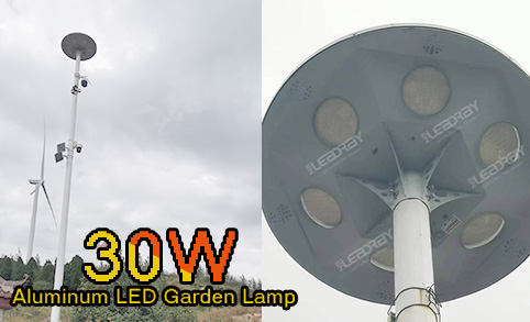 LED Street Patio Landscape Lamp Waterproof Solar Powered 30W Outdoor Solar Garden Lighting